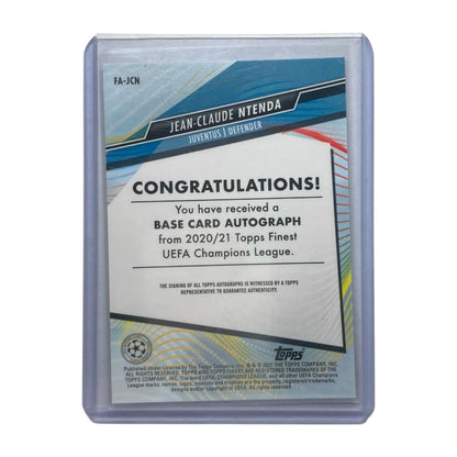 TOPPS サッカーカード FINEST JEAN-CLAUDE NTENDA JUVENTUS #FA-JCN 中古 IT2