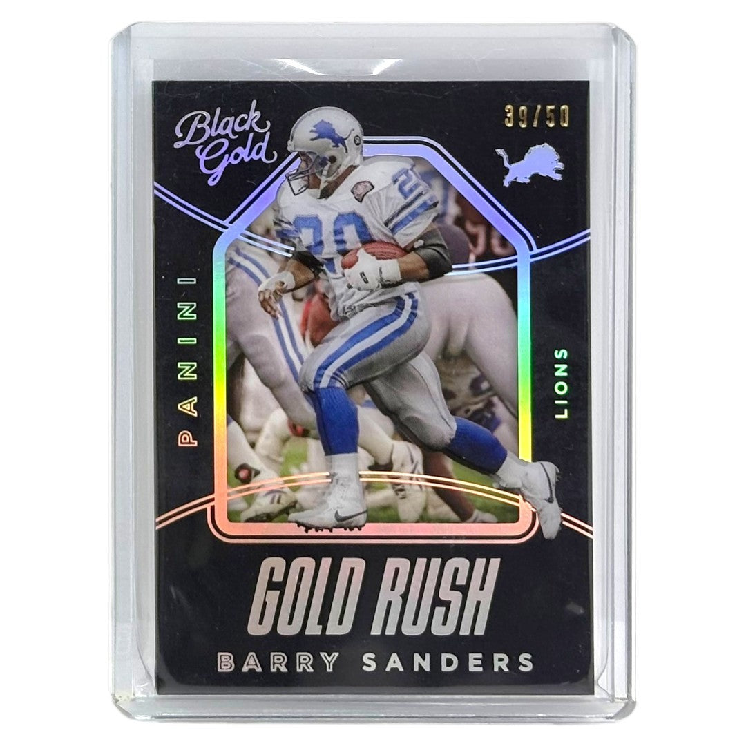 PANINI NFLカード BLACK GOLD BARRY SANDERS LIONS /50 #RU1 中古 IT1