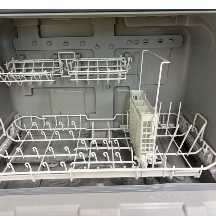 パナソニック 食器洗い乾燥機 食洗機 工事不要 スリムサイズ タンク式 ホワイト NP-TSP1-W Panasonic 4人まで シンク横 食器洗い 中古 W1