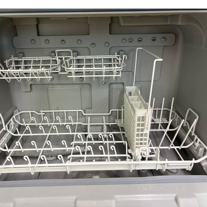 パナソニック 食器洗い乾燥機 食洗機 工事不要 スリムサイズ タンク式 ホワイト NP-TSP1-W Panasonic 4人まで シンク横 食器洗い 中古 W1