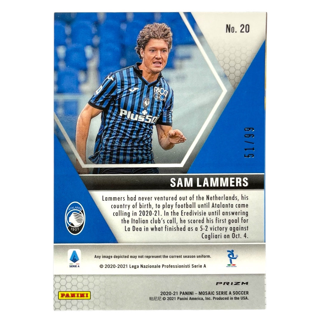 PANINI サッカーカード MOSAIC SERIE A PRIZM SAM LAMMERS ATALANTA /99 #20 中古 IT2
