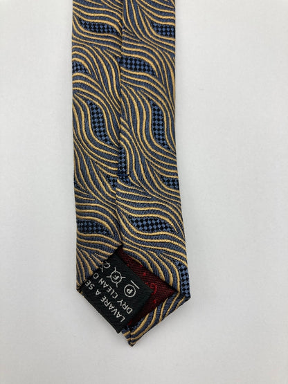 GUCCI グッチ 波模様 ネクタイ シルク100％ 中古 D4