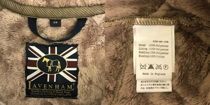 LAVENHAM ラベンハム 裏起毛 キルティングジャケット 38 アウター 秋 冬 レディース 中古 W1