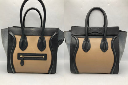 CELINE セリーヌ ラゲージ マイクロ ショッパー ハンドバッグ 中古 D4