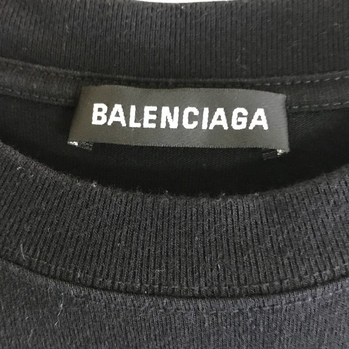 バレンシアガ BALENCIAGA CREW プリント Tシャツ XXS トップス 夏 半袖 メンズ 中古 W1