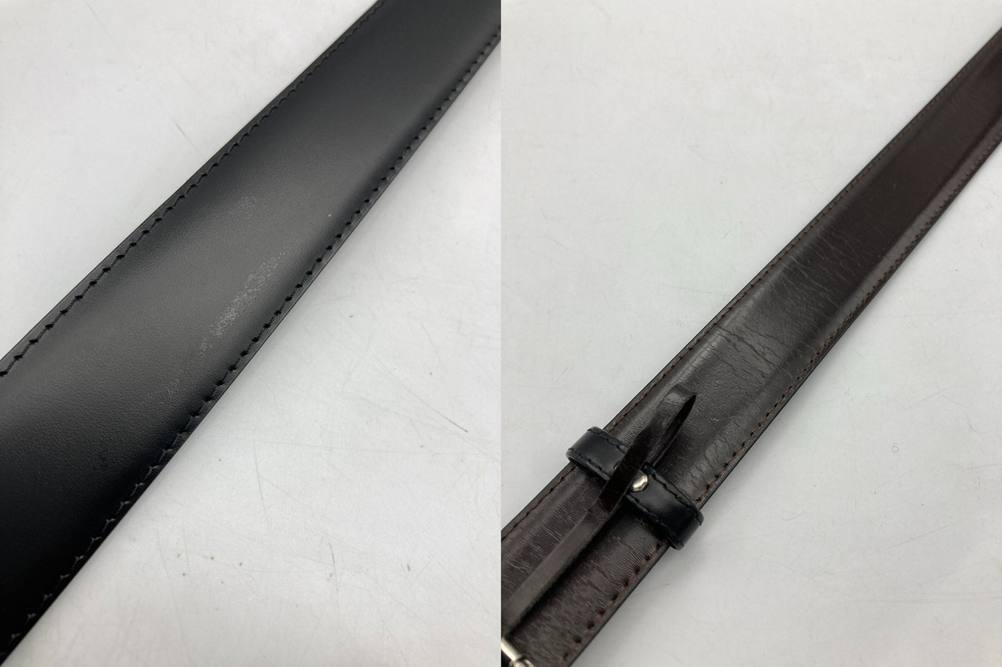 ALFRED DUNHILL ダンヒル バックル レザーベルト メンズ 中古 D4