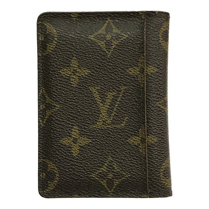LOUIS VUITTON ルイヴィトン モノグラム ポルトカルトパス カードケース ユニセックス 定期入れ パスケース ブラウン M66541 中古 T1