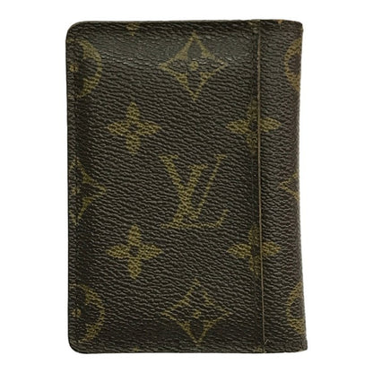 LOUIS VUITTON ルイヴィトン モノグラム ポルトカルトパス カードケース ユニセックス 定期入れ パスケース ブラウン M66541 中古 T1