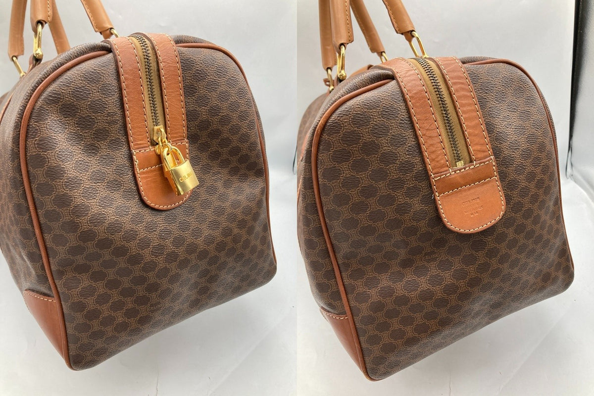 CELINE セリーヌ マカダム ボストンバッグ 中古 D4