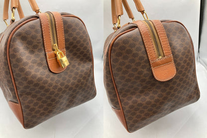 CELINE セリーヌ マカダム ボストンバッグ 中古 D4