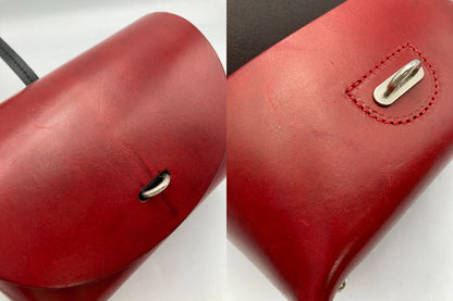 PIERRE BOISSET PARIS ピエール・ボワセ レザー ミニショルダーバッグ 中古 D4