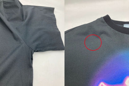 PRADA プラダ ネオン バナナトライアングル グラフィック プリントTシャツ サイズXS メンズ 中古 D4