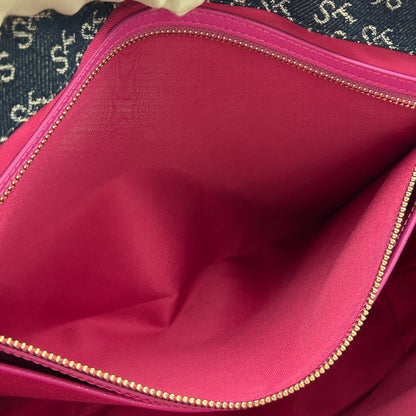 Samantha Thavasa サマンサタバサ Denim ST Jacguard トートバッグ デニム ジャガード 鞄 レディース A4 通勤 お出かけ 中古 W４