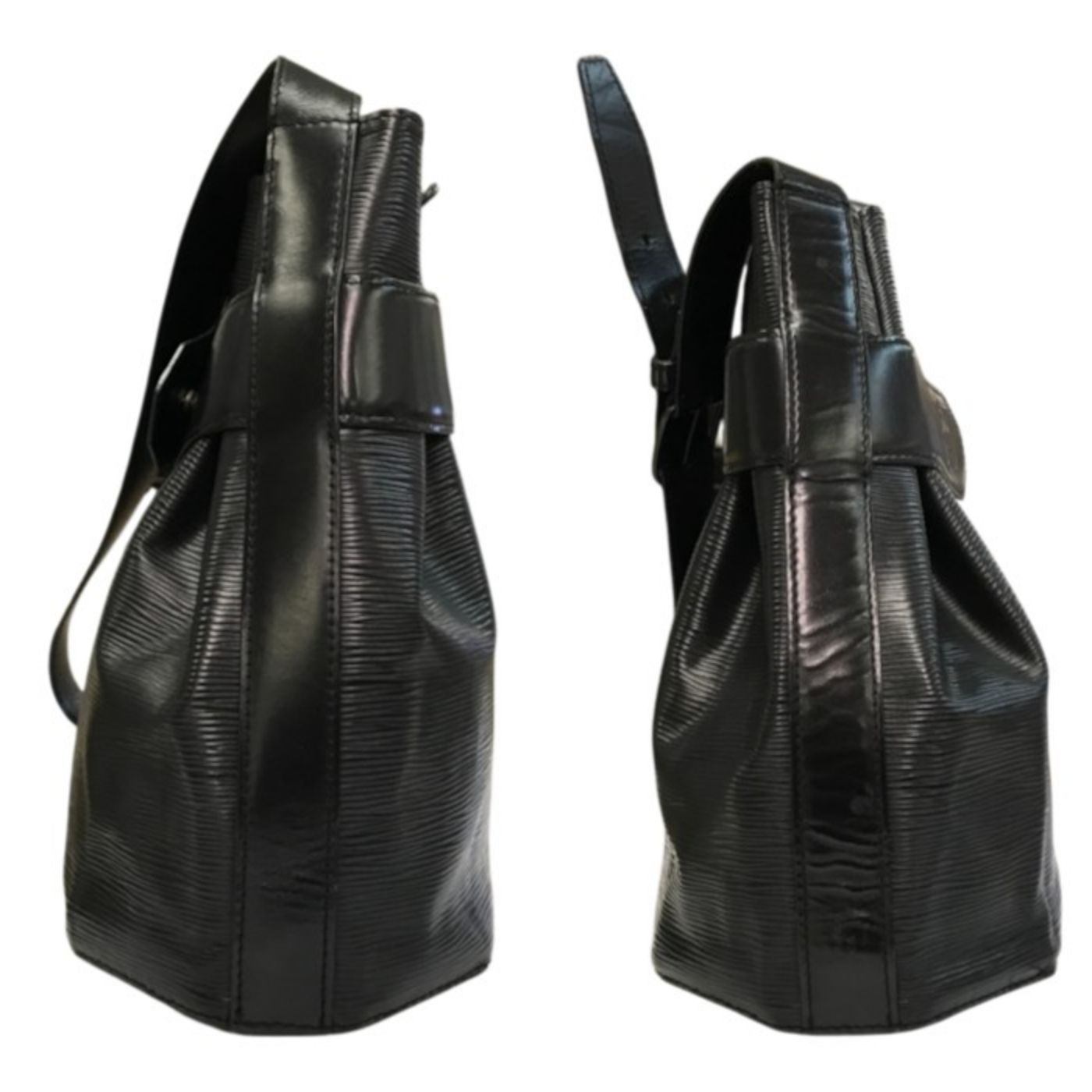 LOUIS VUITTON ルイヴィトン エピ サックデポールPM ショルダーバッグ レディース 巾着 セミショルダー ブラック M80157 中古 T1