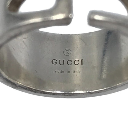 GUCCI グッチ リング メンズ シルバー925 Gモチーフ フラット AG カットアウト 16号 中古 T1