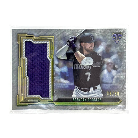 TOPPS MLBカード TRIPLE THREADS BRENDAN RODGERS COLORADO ROCKIES 36/36 #SJR-BRO 中古 IT1
