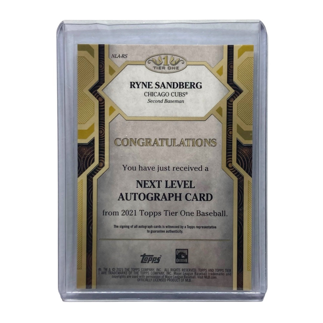 TOPPS MLBカード TIER ONE  RYNE SANDBERG CUBS 18/25 #NLA-RS 中古 IT2