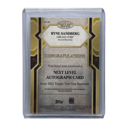 TOPPS MLBカード TIER ONE  RYNE SANDBERG CUBS 18/25 #NLA-RS 中古 IT2