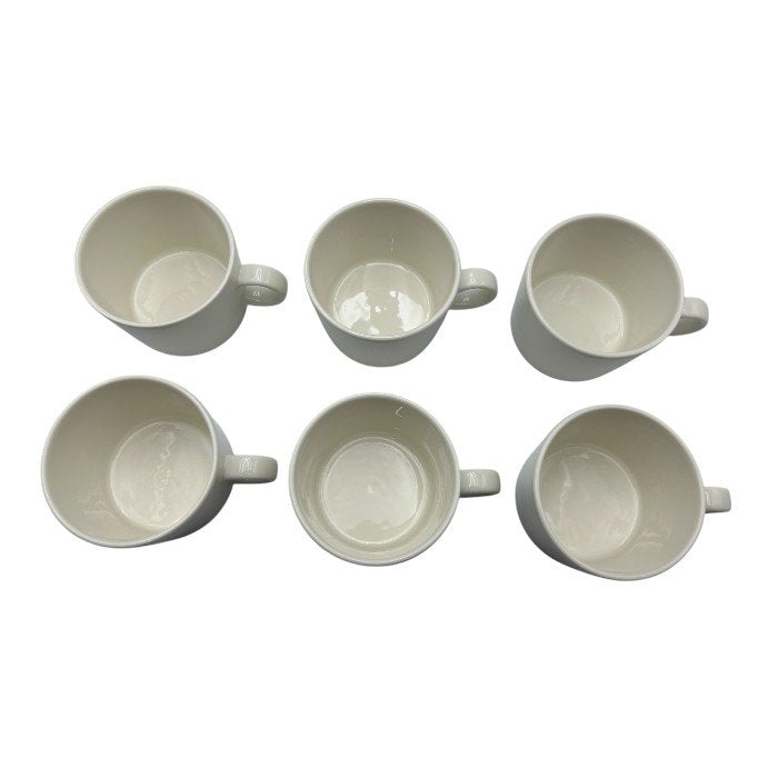 iittala イッタラ TEEMA ティーマ カップ＆ソーサー 6客 洋食器 シンプル  セット ホワイト 中古 Ｗ４