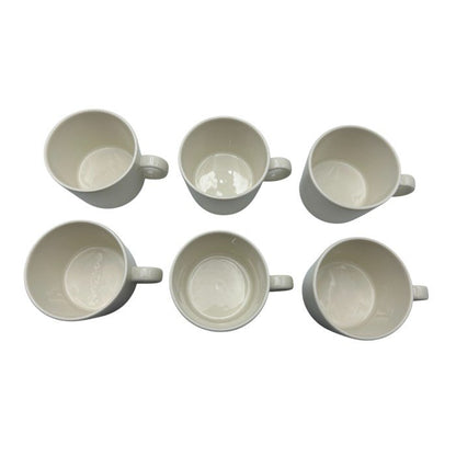 iittala イッタラ TEEMA ティーマ カップ＆ソーサー 6客 洋食器 シンプル  セット ホワイト 中古 Ｗ４