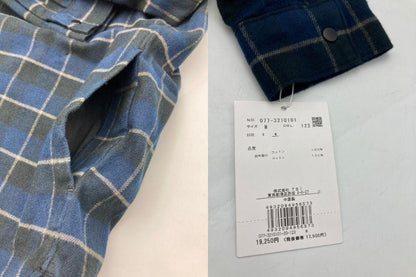 human woman ヒューマンウーマン 起毛チェックブラウス 077-3210101 サイズM 中古 D4