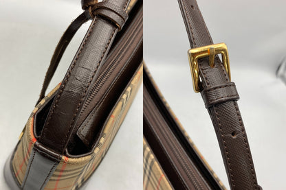 BURBERRY バーバリー ノバチェック シャドーホース ワンショルダーバッグ 中古 D4