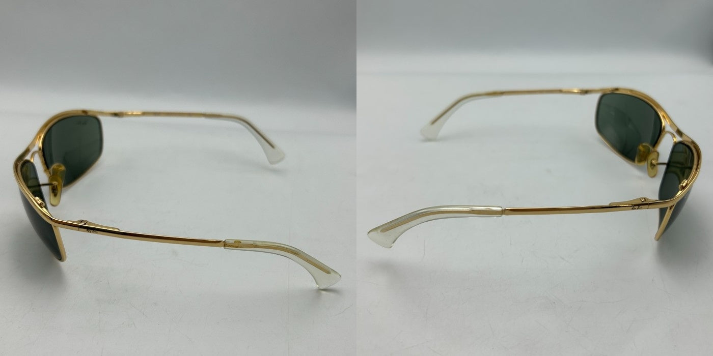 Ray-Ban レイバン サングラス 0RB3119M OLYMPIAN I DELUXE GOLD 日本 62 (FREE サイズ) 眼鏡 メンズ オリンピアン デラックス 中古 W４