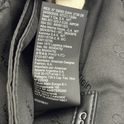 Calvin Klein カルバンクライン ナイロン ショルダーバック 鞄 レディース ブラック 中古 W1