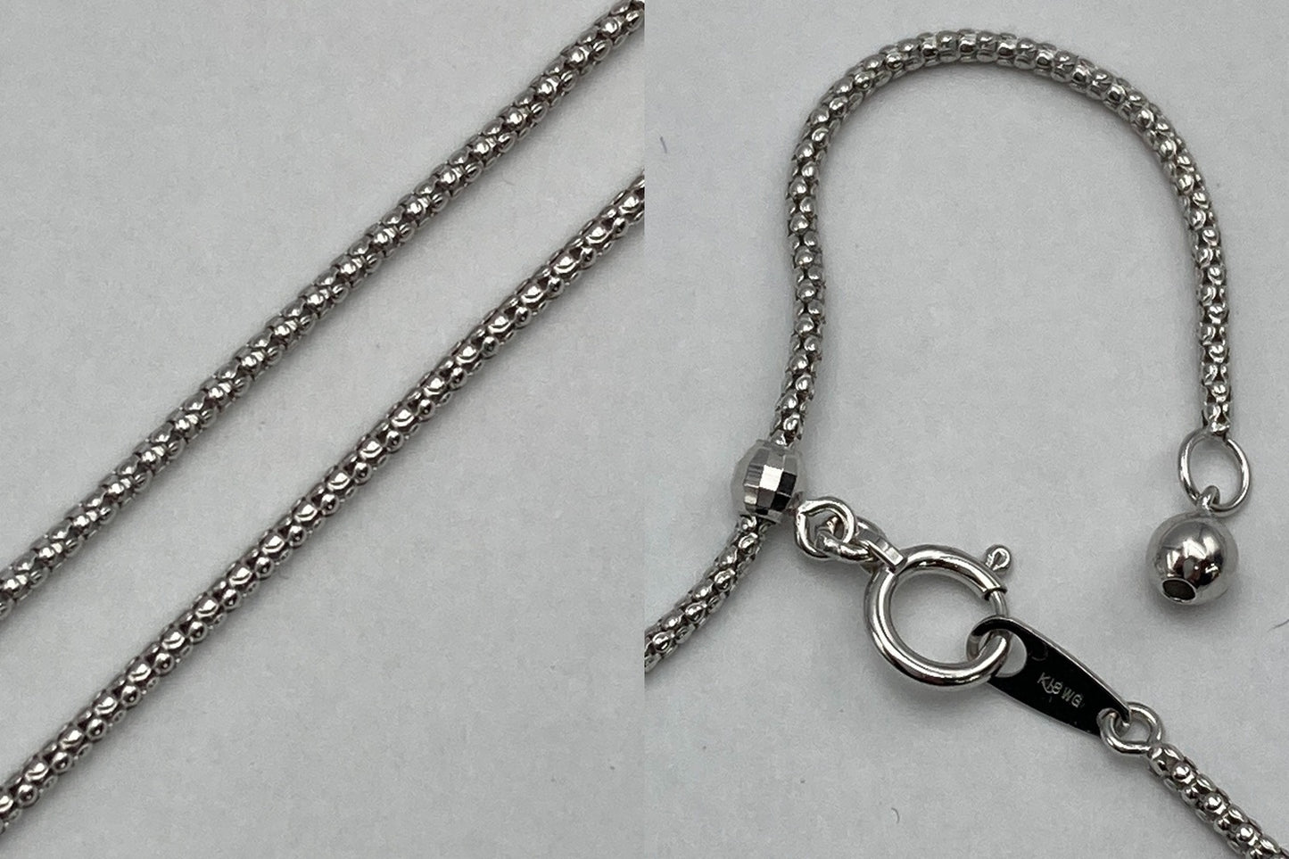 K18WG 12mm白蝶パール ダイヤ0.09ct ネックレス ペンダント 中古 D4