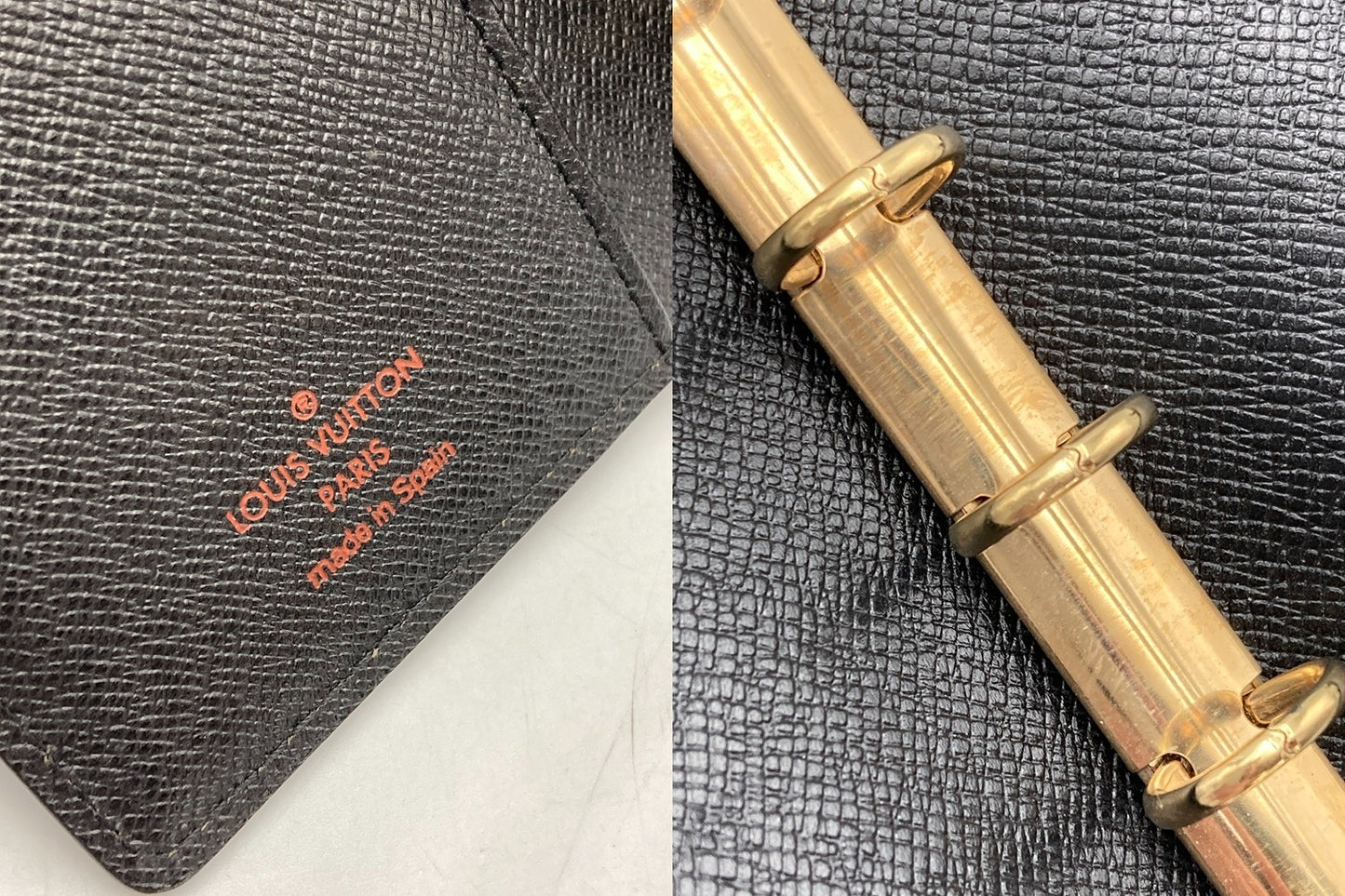LOUIS VUITTON エピ アジェンダPM 手帳カバー ブラック R20052 中古 D4