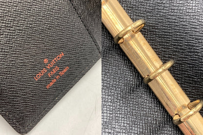 LOUIS VUITTON エピ アジェンダPM 手帳カバー ブラック R20052 中古 D4