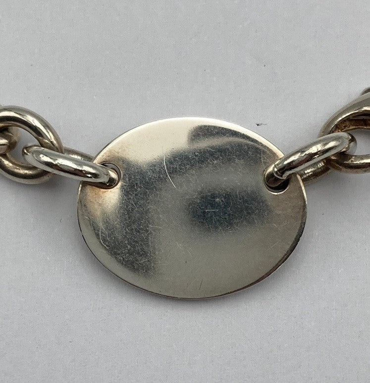 TIFFANY＆Co. ティファニー リターントゥ オーバルプレート ネックレス シルバー925 中古 D4