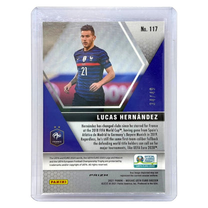 PANINI サッカーカード MOSAIC UEFA EURO PRIZM LUCAS HERNANDEZ FRANCE /49 #117 中古 IT1