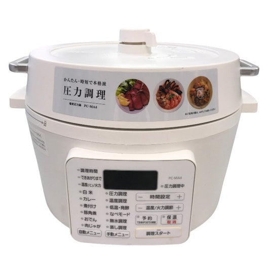 アイリスオーヤマ 電気圧力鍋 4.0L ホワイト PC-MA4-W 中古 Y1