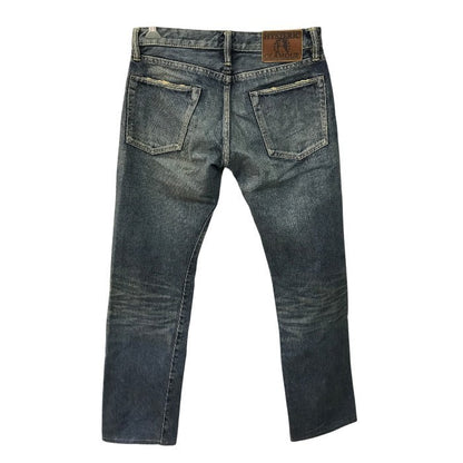 HYSTERIC GLAMOUR ヒステリックグラマー デニムパンツ メンズ ジーンズ コットン スタッズ セルビッチ インディゴ 28インチ 4AP-2761 中古 T1