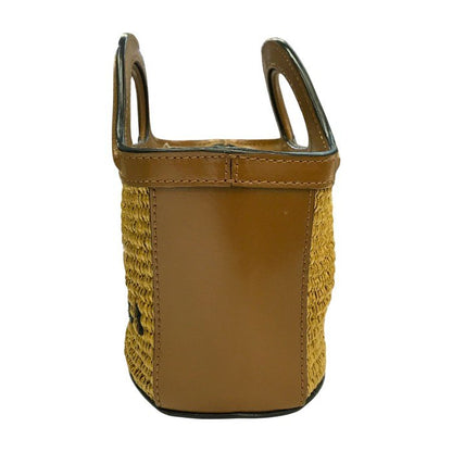 MARNI マルニ トロピカリア マイクロ ハンドバッグ レディース 2way ショルダー かごバッグ ミニサイズ ブラウン/ベージュ BMMP0067Q0 P3860 中古 T1