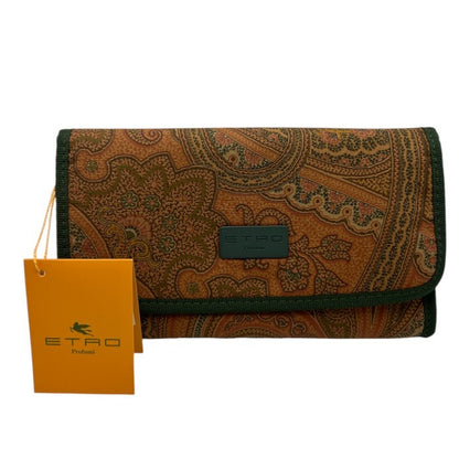 未使用品 ETRO Profumi エトロ プロフ―ミ ペイズリー柄 トラベル ポーチ 小物入れ 旅行 総柄 レディース 中古 W４