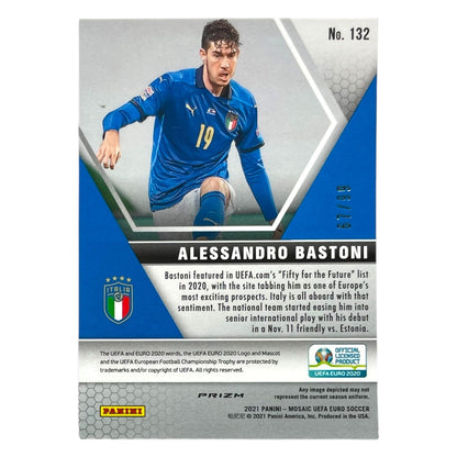 PANINI サッカーカード MOSAIC UEFA EURO PRIZM ALESSANDRO BASTONI ITALY /99 #132 中古 IT2