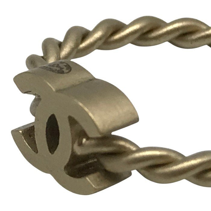 CHANEL シャネル リング レディース ココマーク ツイスト 指輪 ゴールド 12号 中古 T1