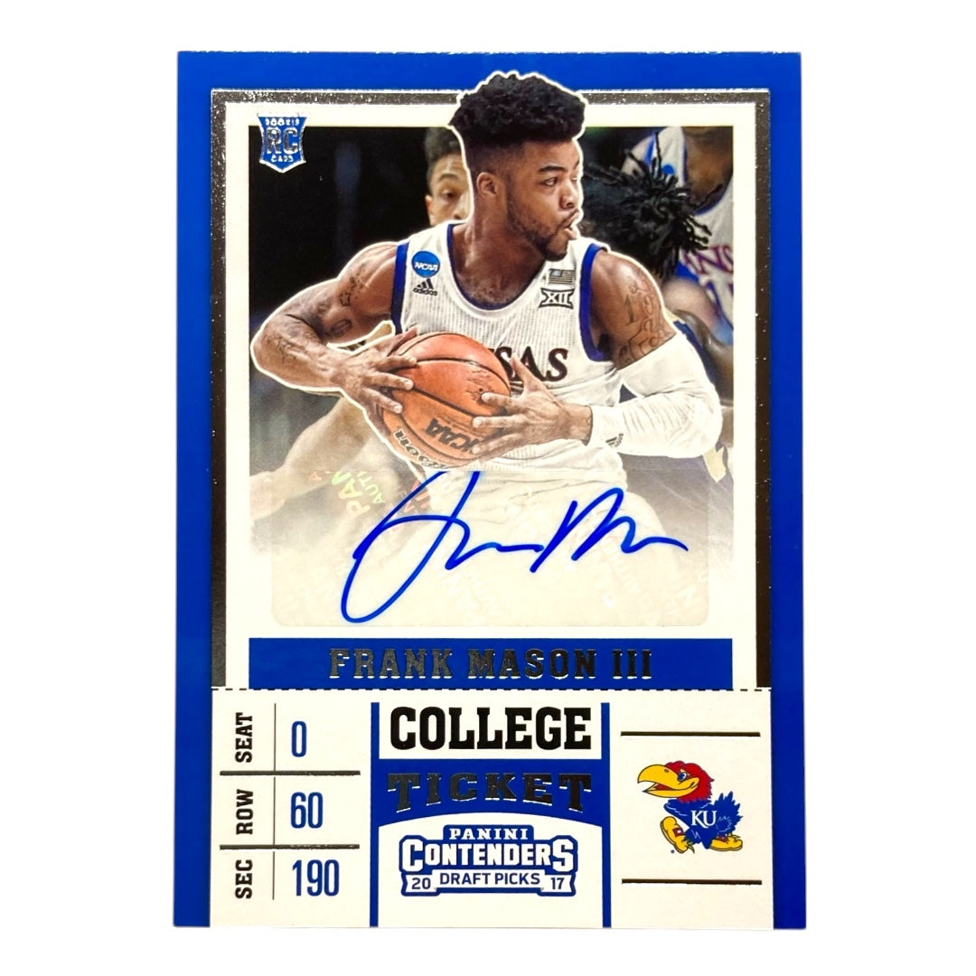 PANINI NBAカード CONTENDERS DRAFT PICKS FRANK MASON III KANSAS JAYHAWKS #96 中古 IT2