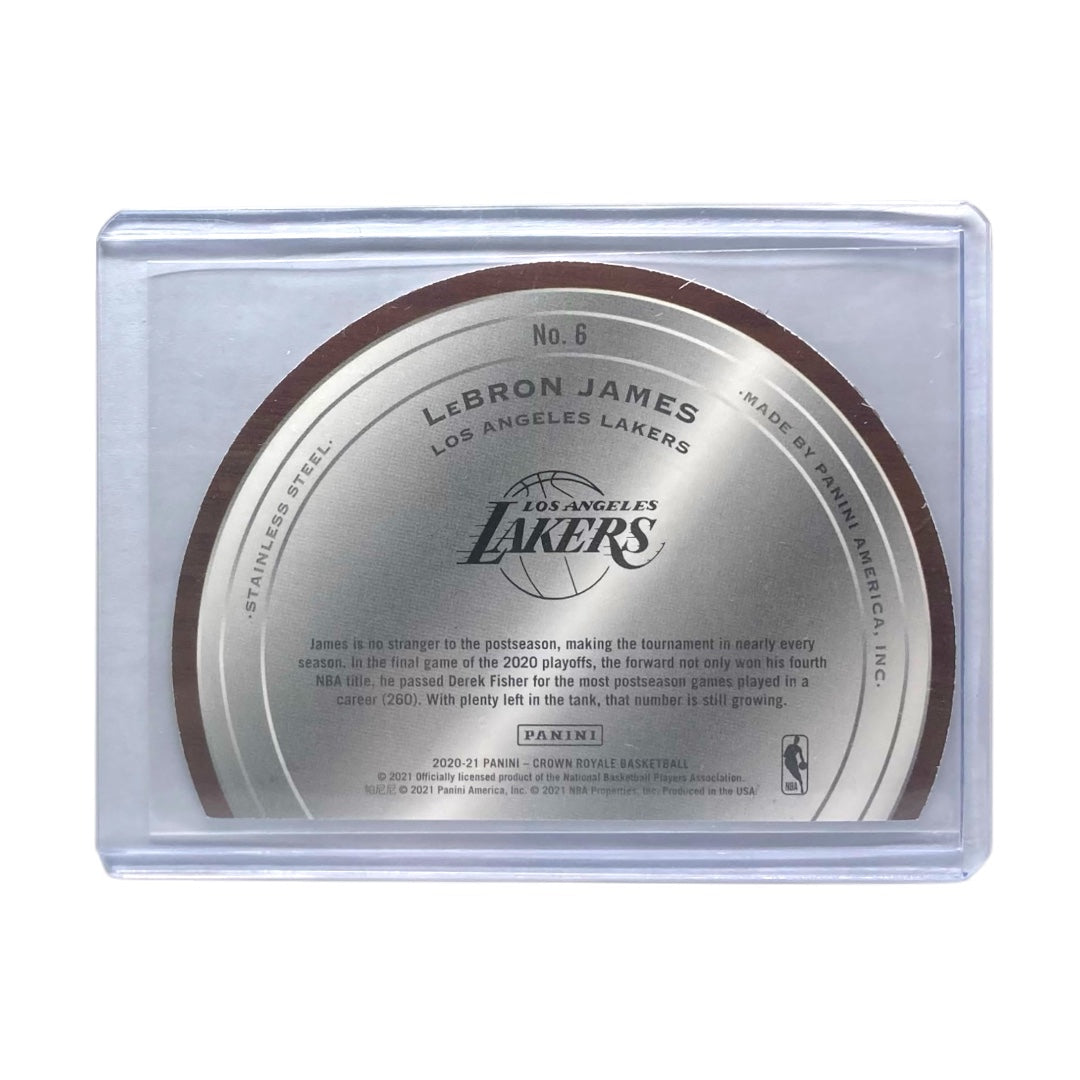 PANINI NBAカード CROWN ROYALE LEBRON JAMES LOS ANGELES LAKERS /75 #6 中古 IT2