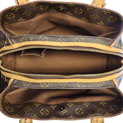 LOUIS VUITTON ルイヴィトン リヴェット ハンドバッグ レディース モノグラム 肩掛けショルダーバッグ ブラウン M40140 中古 T1