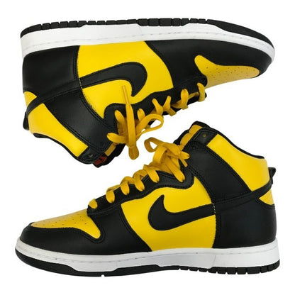 NIKE ナイキ ダンクハイ レトロ スニーカー メンズ ハイカット DUNK HI RETRO ブラック/イエロー 28.5cm DD1399-700 中古 T1