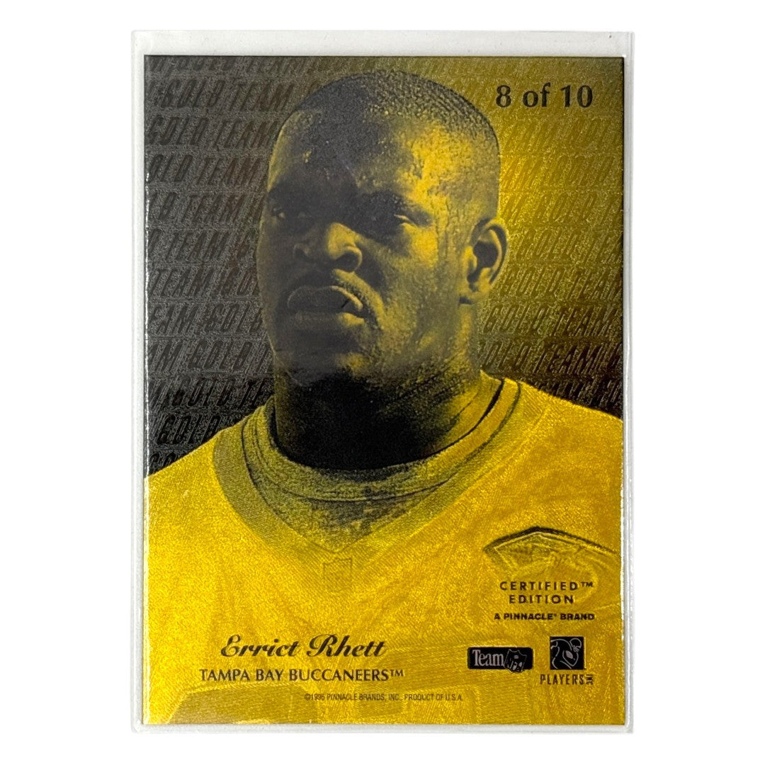 PINNACLE NFLカード 1995 SELECT CERTIFIED EDITION GOLD TEAM ERRICT RHETT TAMPA BAY BUCCANEERS #8 中古 IT1