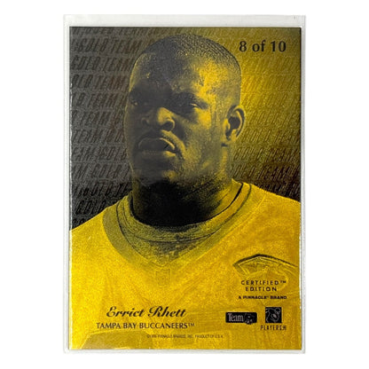 PINNACLE NFLカード 1995 SELECT CERTIFIED EDITION GOLD TEAM ERRICT RHETT TAMPA BAY BUCCANEERS #8 中古 IT1