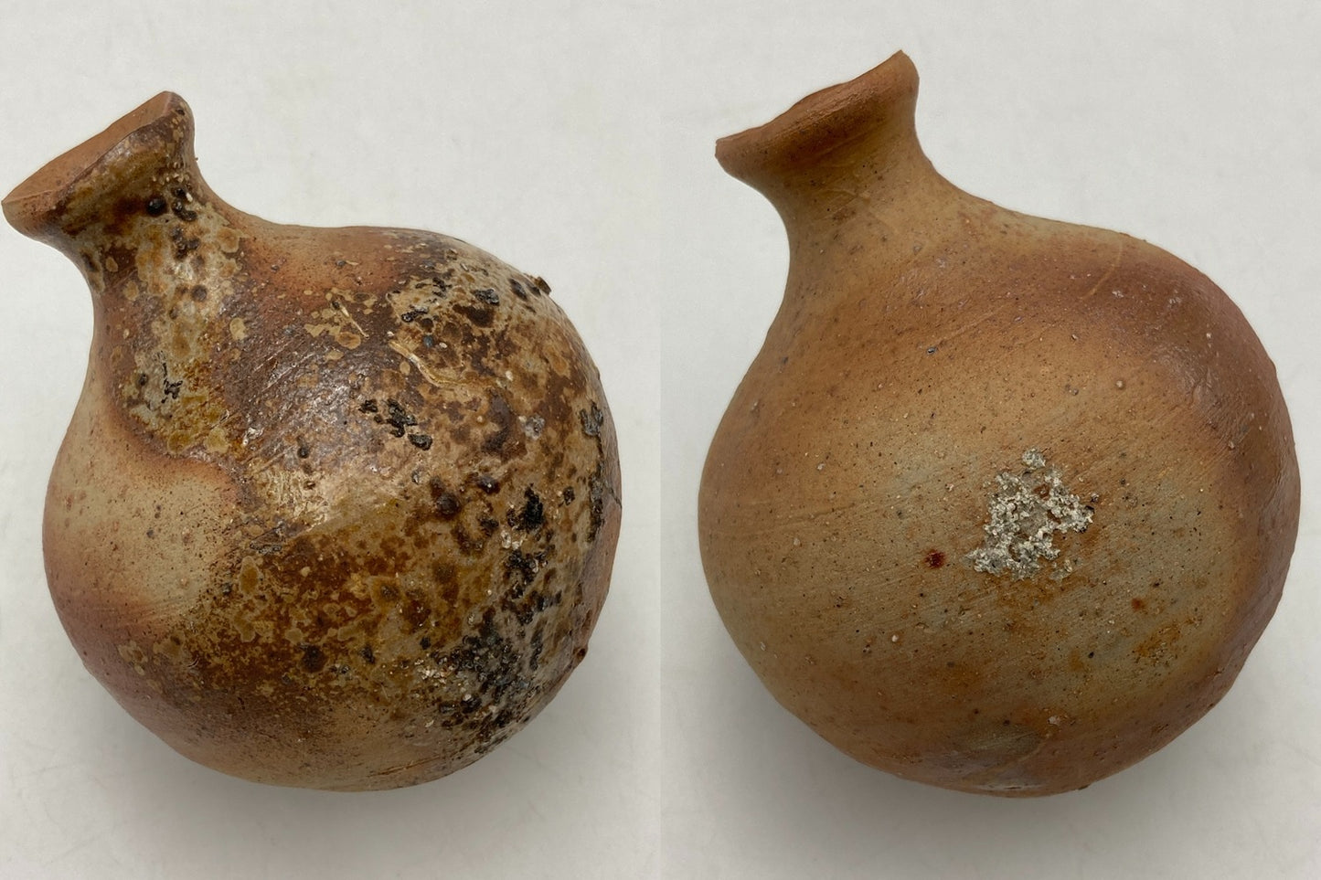 備前焼 岡山県重要無形文化財保持者 藤原建 備前小徳利 中古 D4