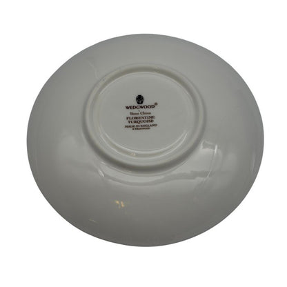 ウェッジウッド WEDGWOOD フロレンティーンターコイズ ティーカップ＆ソーサー ピオニー 洋食器 ブランド おしゃれ 1客 中古 W1