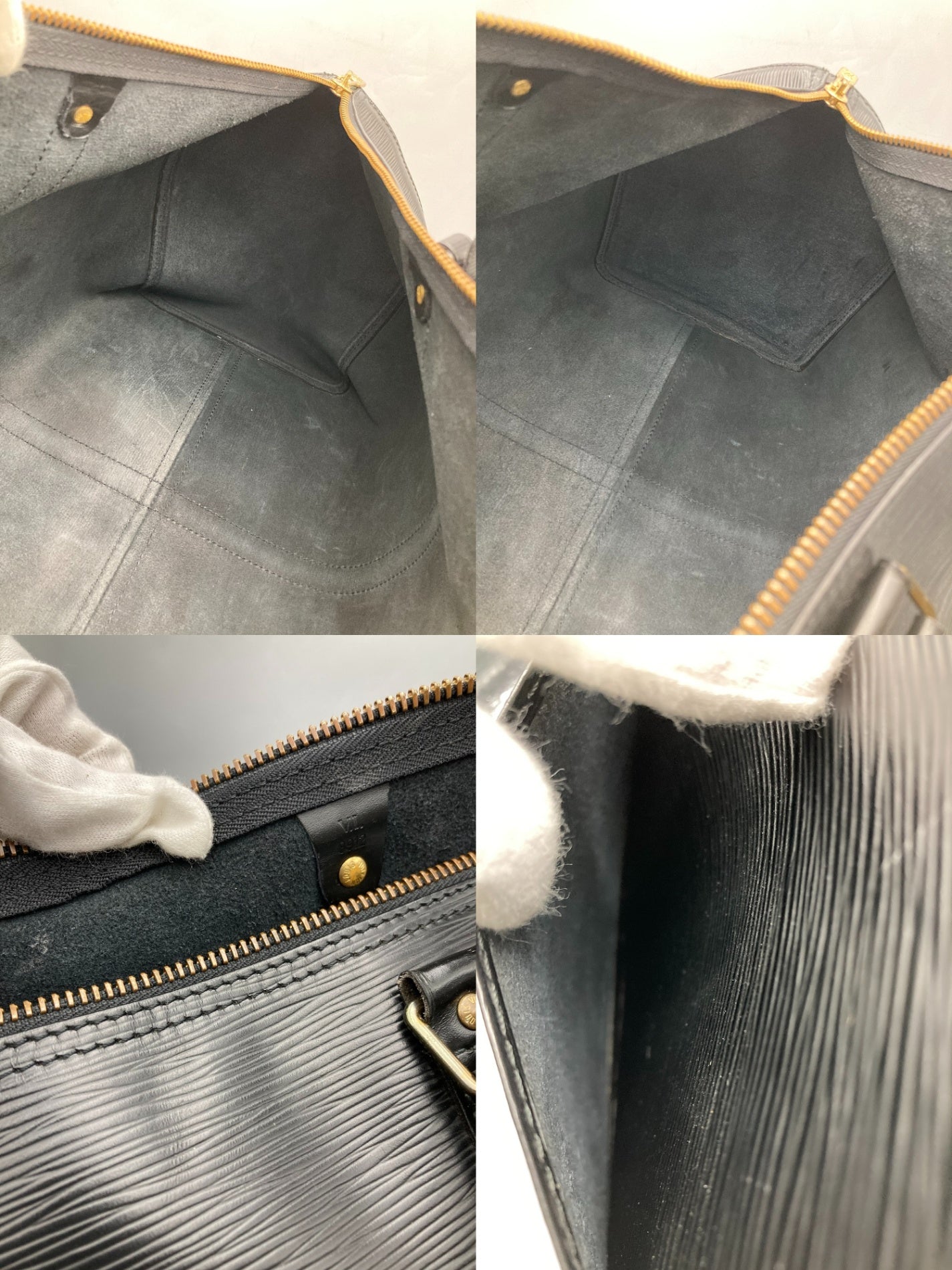 LOUIS VUITTON ルイヴィトン エピ キーポル50 M42962 ノワール 中古 D4
