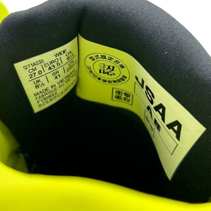 ASICS アシックス ワーキング スニーカーブーツ ウィンジョブ CP304 BOA ネオンライム 27.0 cm 靴 シューズ WINJOB 安全靴 メンズ 中古 W1