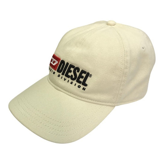 DIESEL ディーゼル CORRY-DIV-WASH キャップ ユニセックス コットン 帽子 ロゴ ホワイト サイズ2 A11356 中古 T1